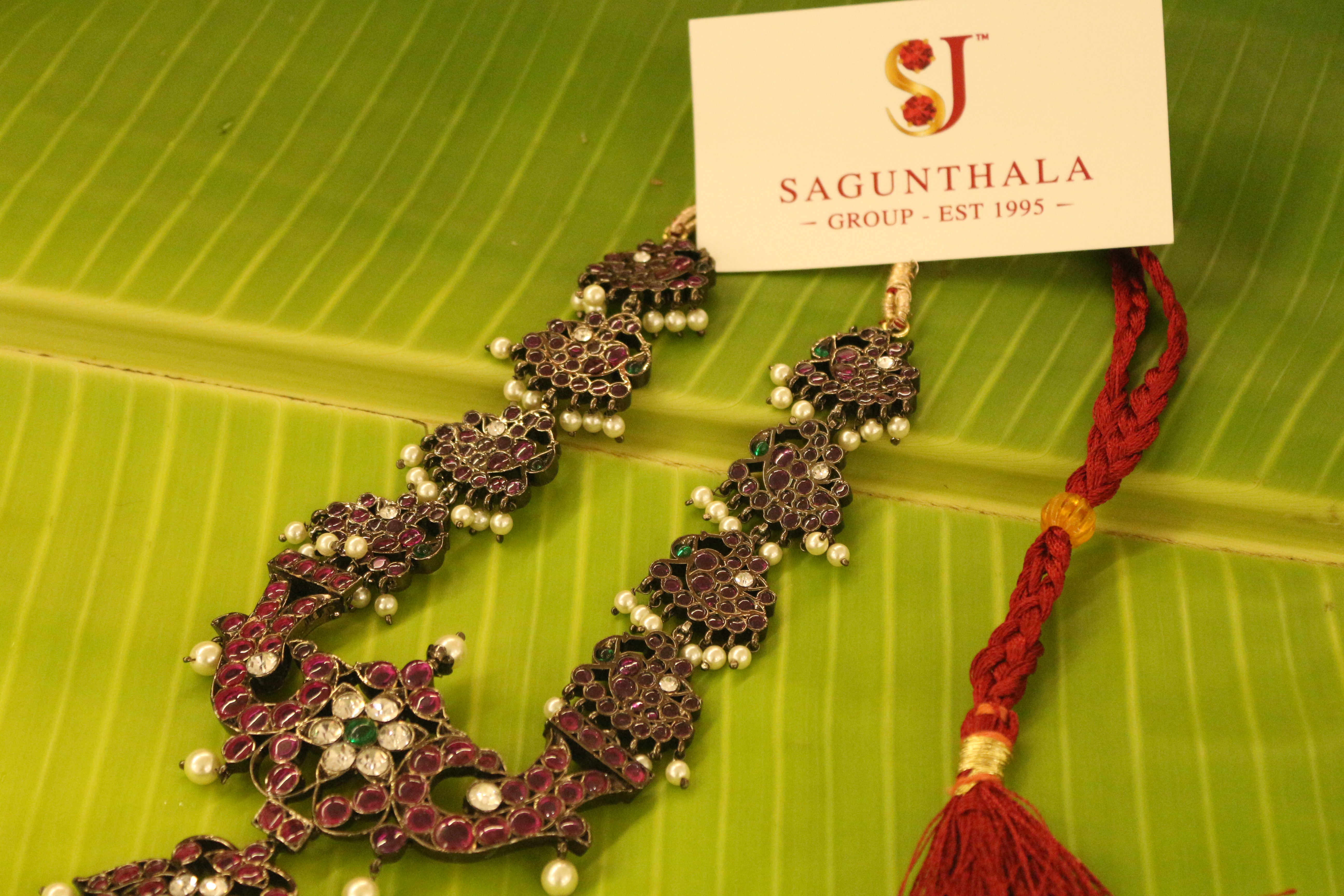 Peacock Magari  Black Antique Short Necklace