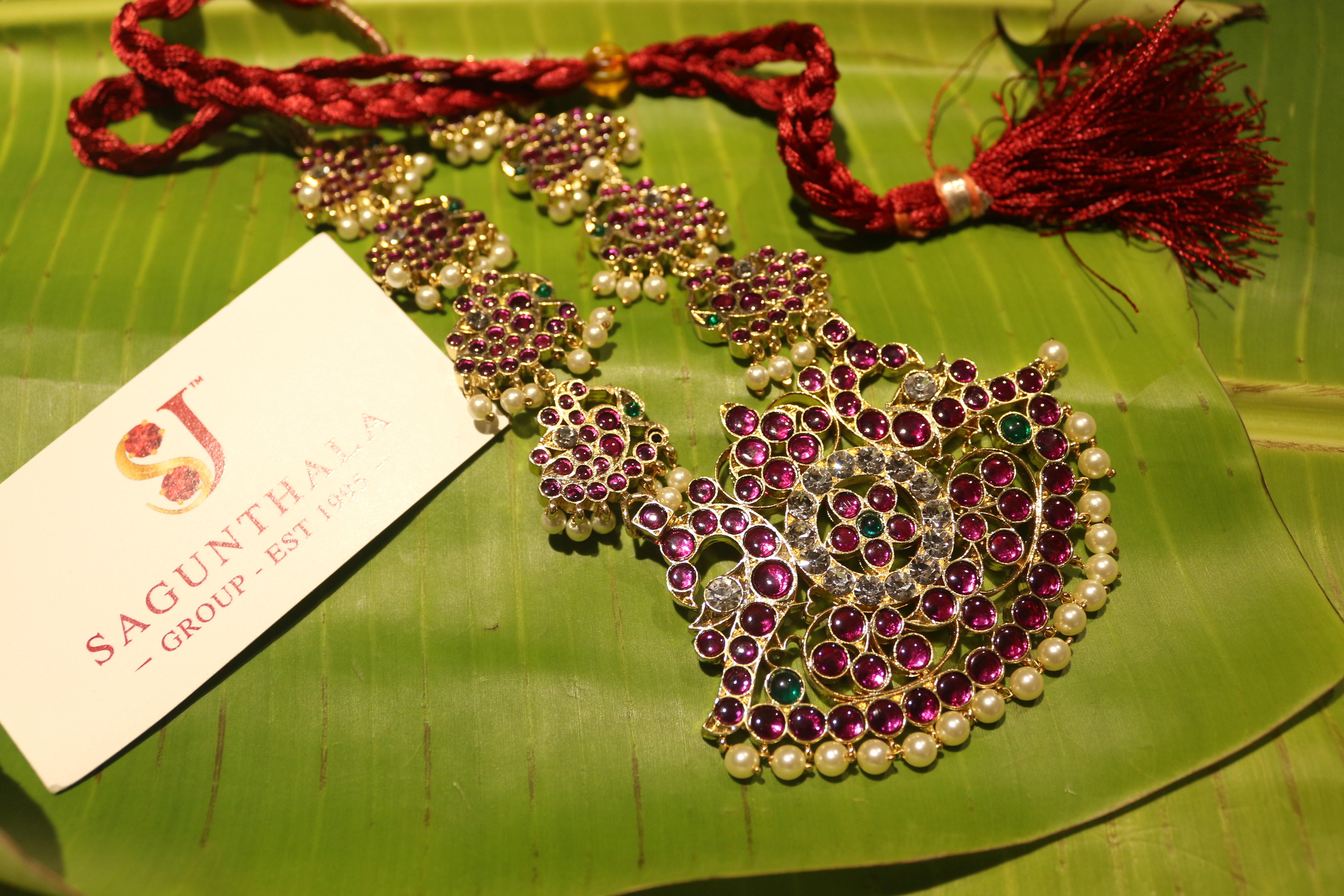 Pathakam Peacock Necklace