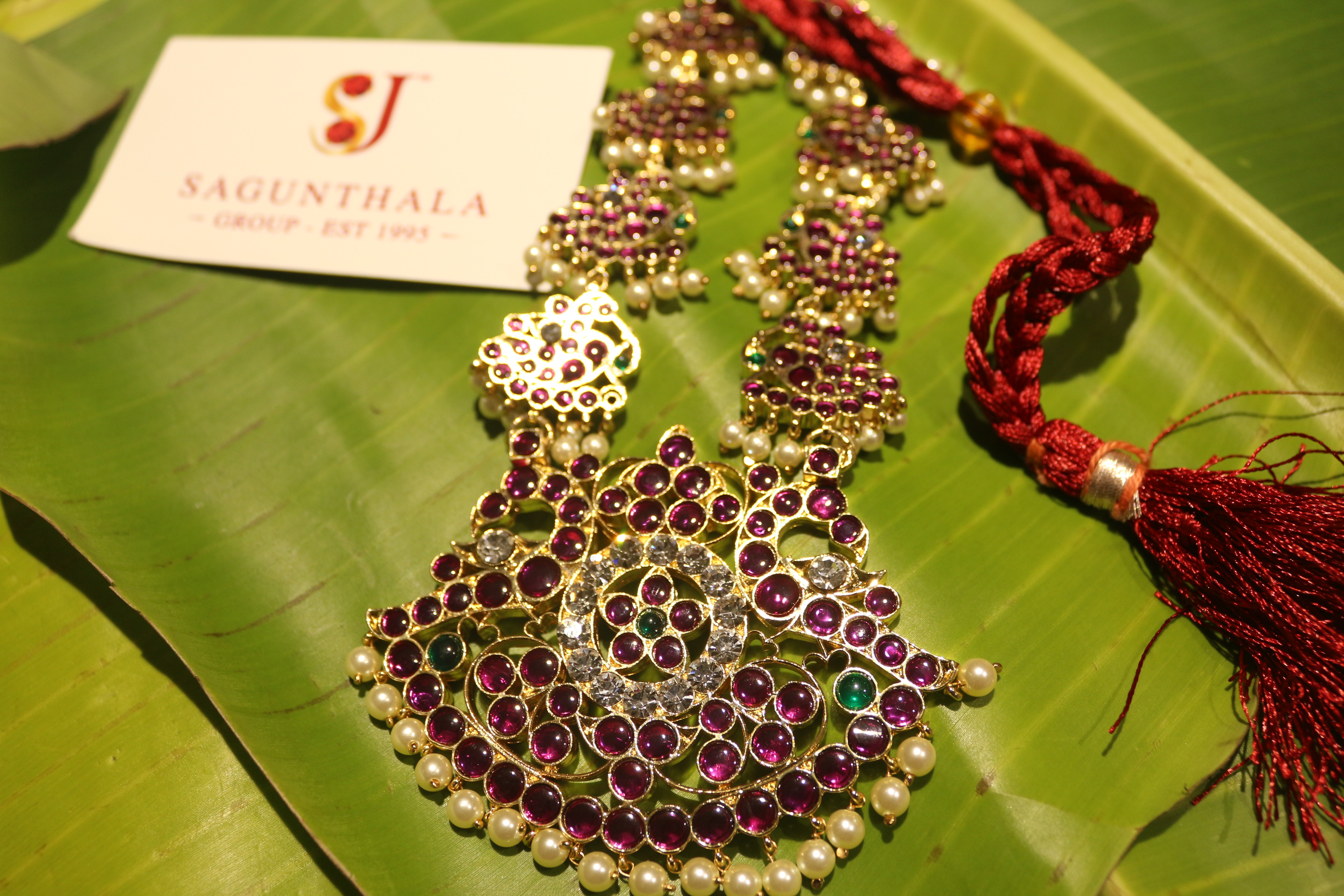 Pathakam Peacock Necklace