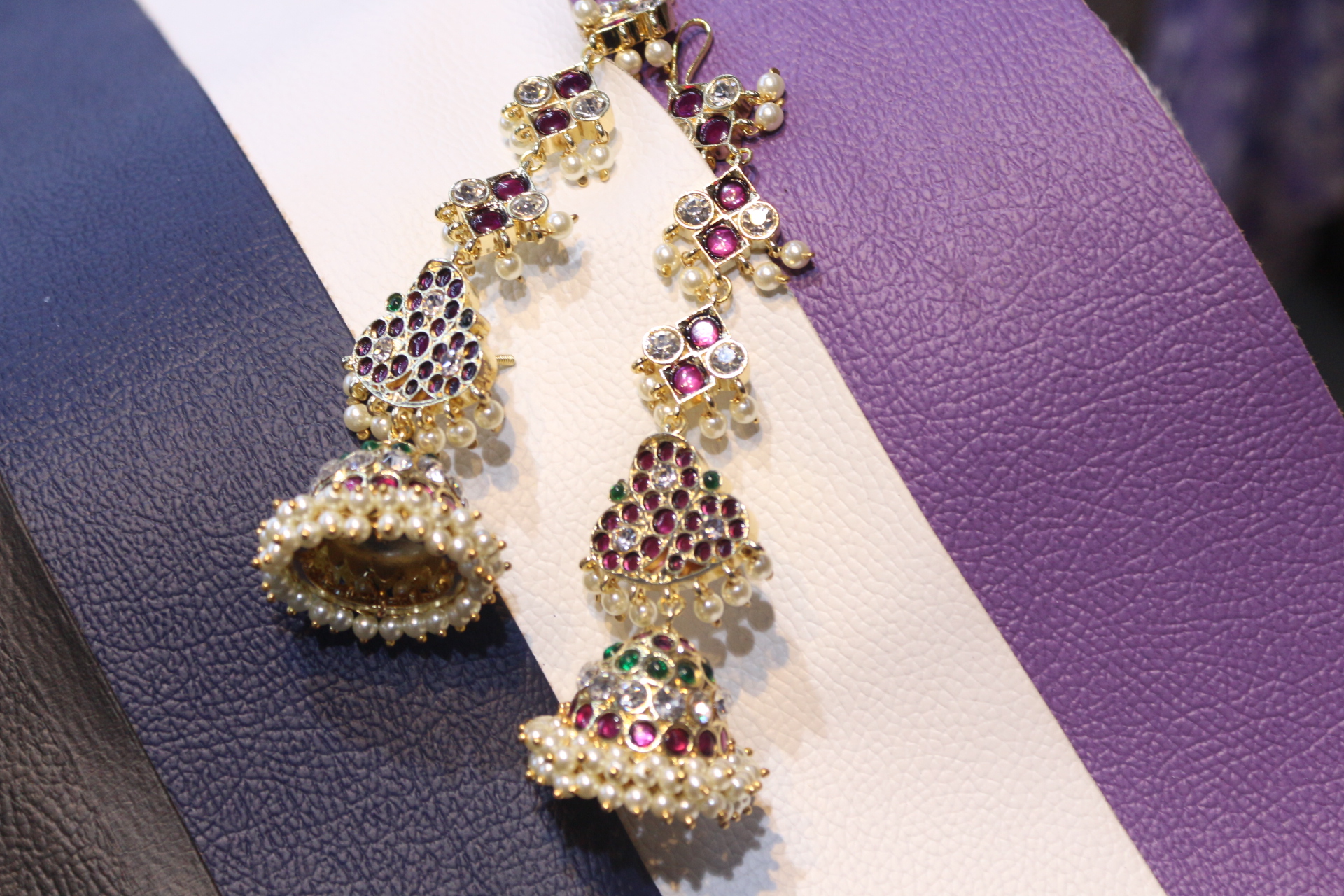Naga Pushpa Panchaloha Jhumka with Mattal