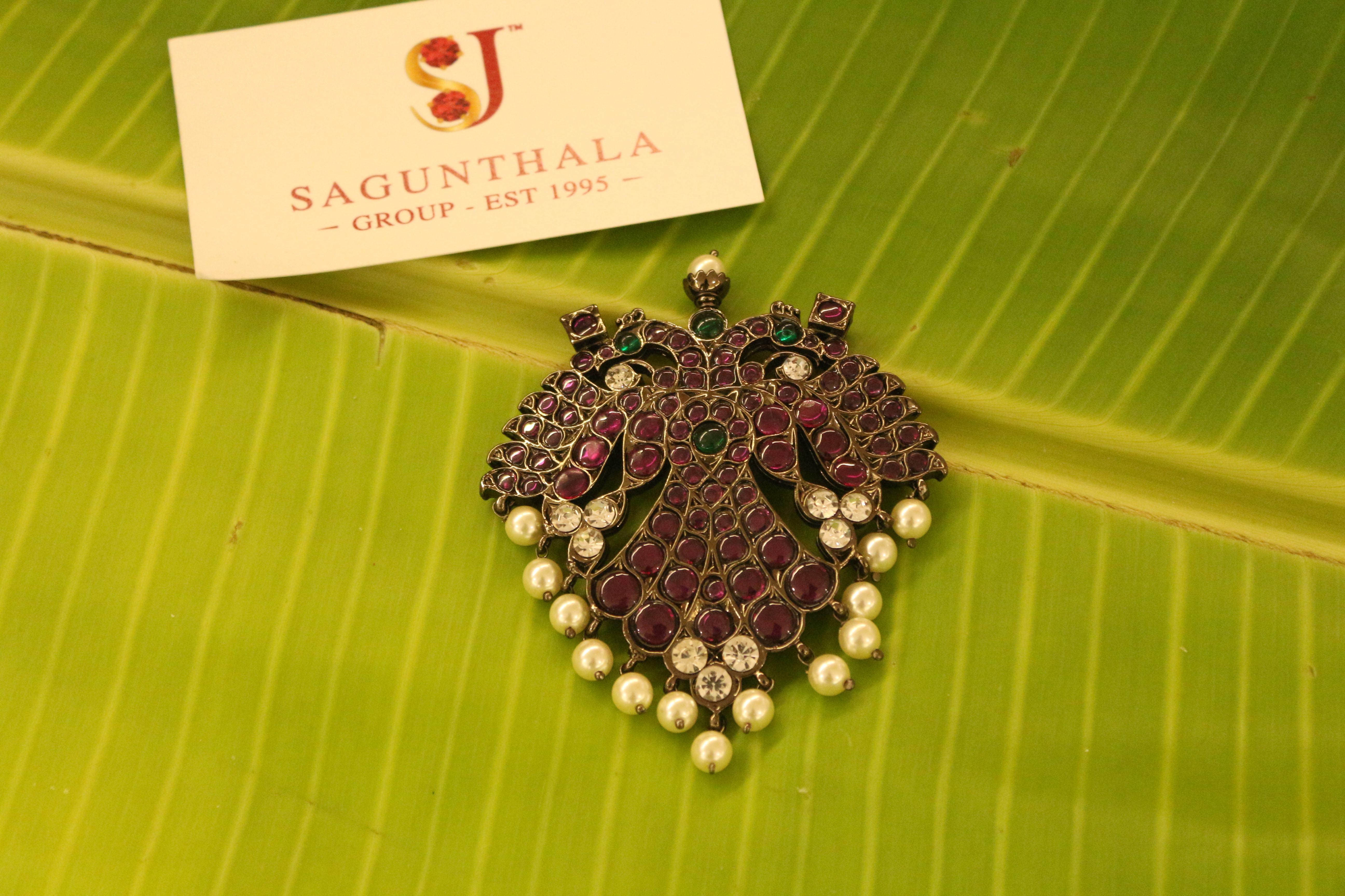 Black Antique Peacock Rakodi / Dollar