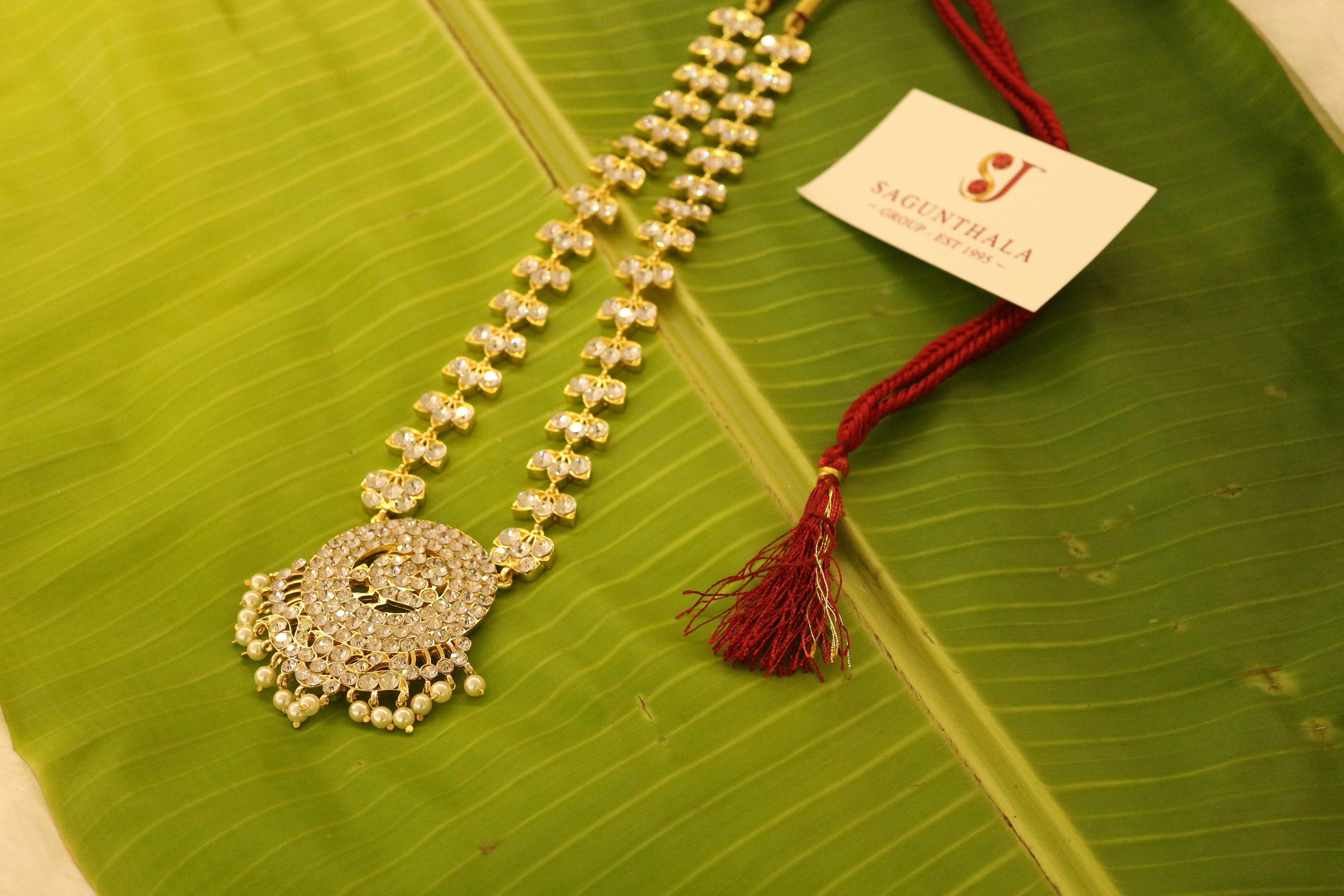 Peacock Pendant with Leaf Pattern Full White CZ Stone Haram